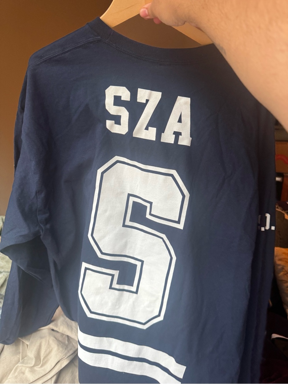 SZA Tour Merch Blue T-Shirt Jersey